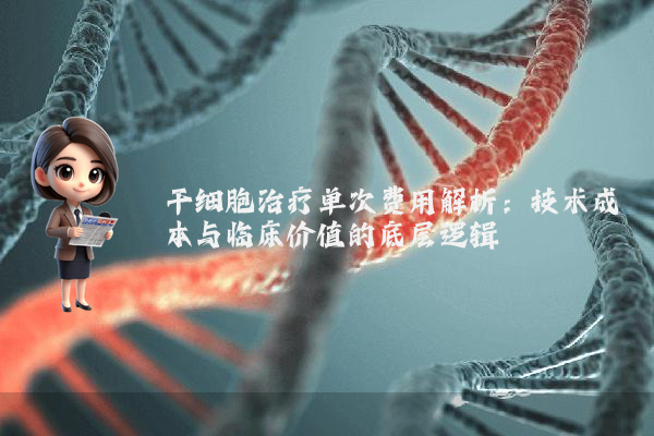 干细胞治疗单次费用解析:技术成本与临床价值的底层逻辑