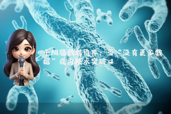 干细胞数据边界：当“没有更多数据”成为技术突破口