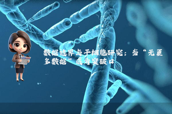 数据边界与干细胞研究：当“无更多数据”成为突破口